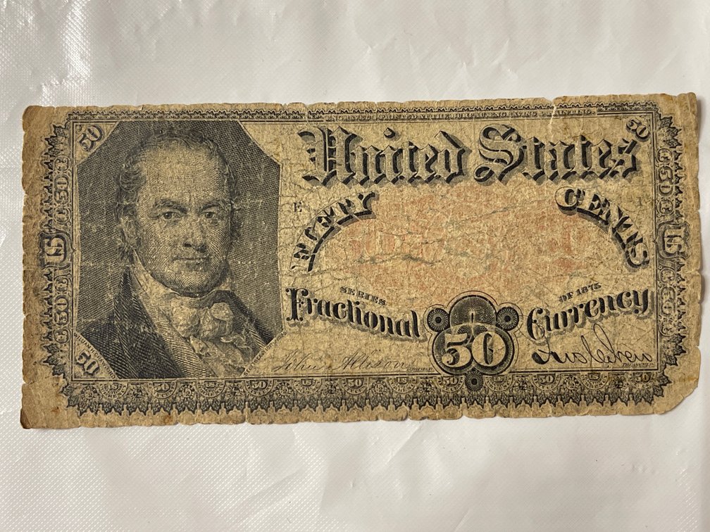 1875 Fifty Cents 50 Cent United States Fractional Currency Paper Money