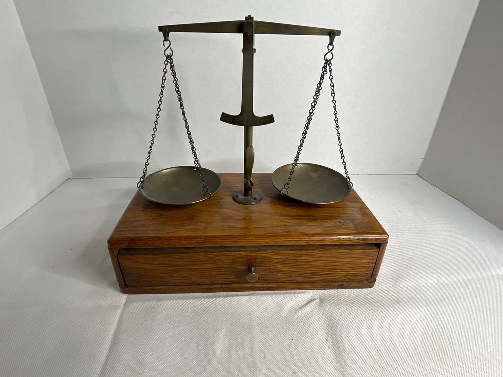Antique Brass Balance Beam Scale