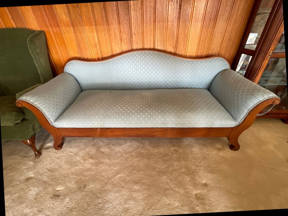 Victorian Antique Blue Sofa