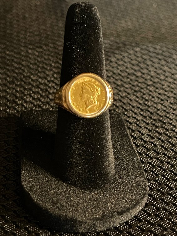Gold Coin Ring
