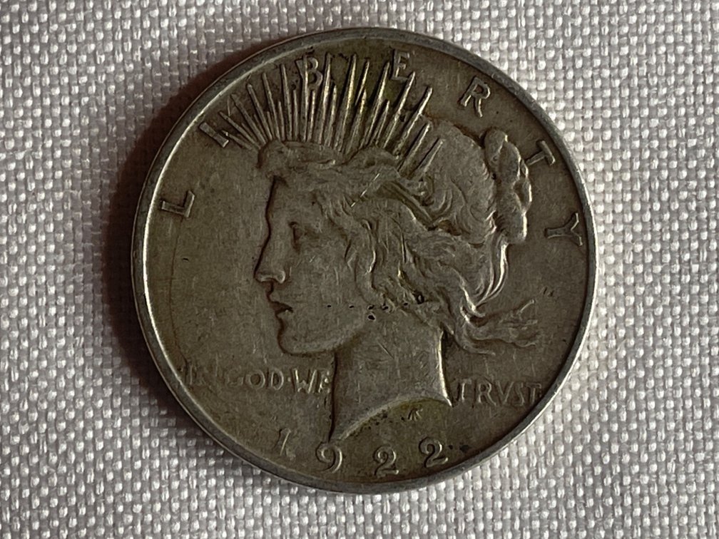 1922 Peace Dollar 2 of 2