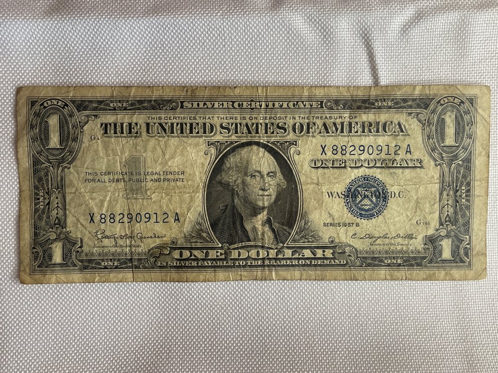 One Dollar Silver Certificate 1957b
