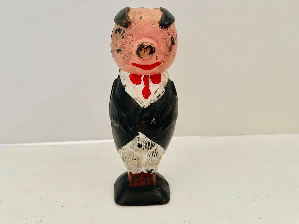 Cast Iron Bank "Bank of Republic" Pig