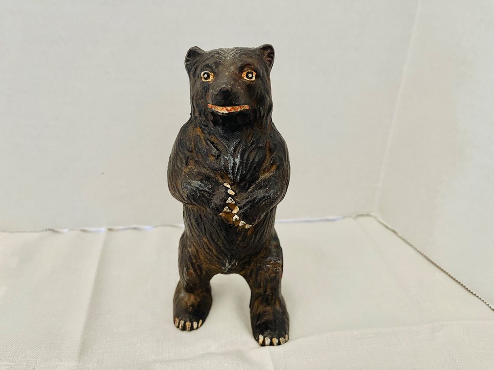 Cast Iron Bank Standing Black Bear