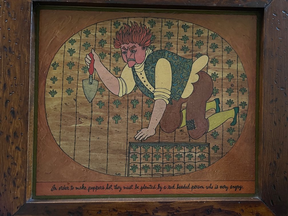Seven (7) 19"x16" Wood Framed Folk Art