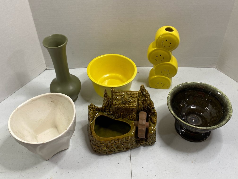 Various flower planters