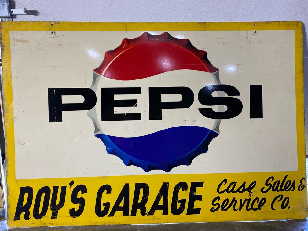 Vintage Metal Pepsi Sign