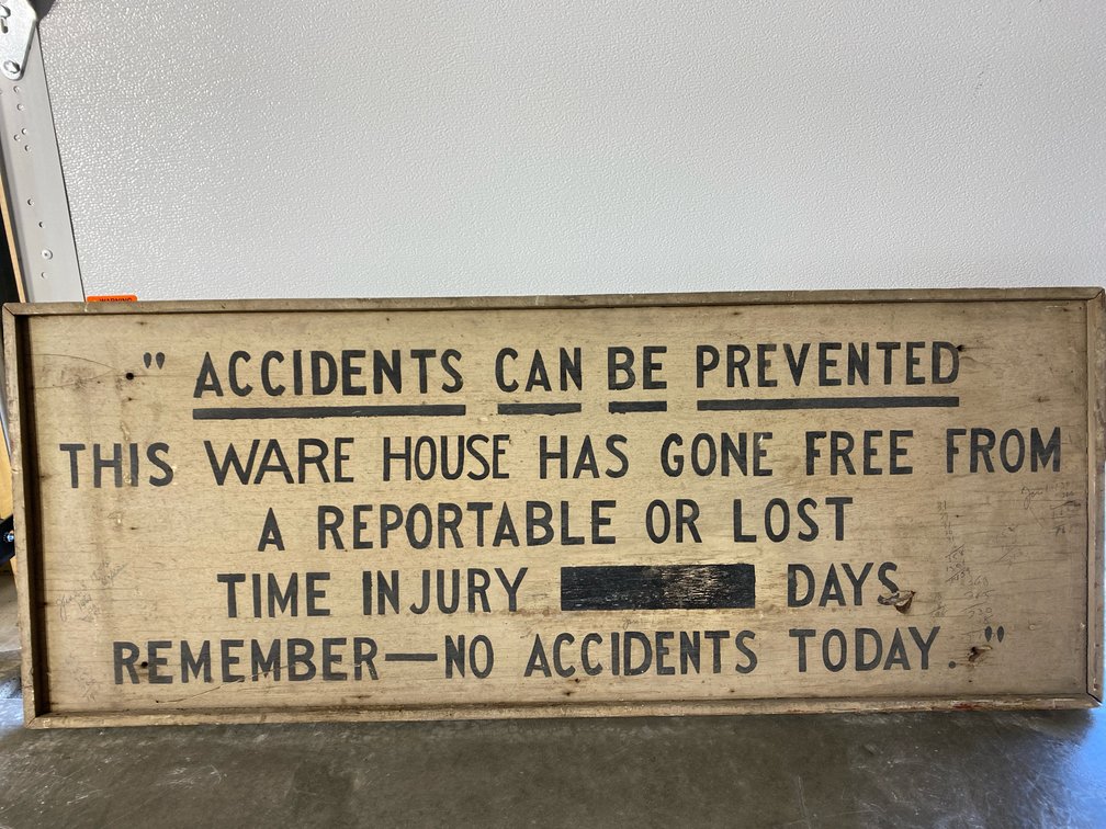 Vintage Wooden Sign 