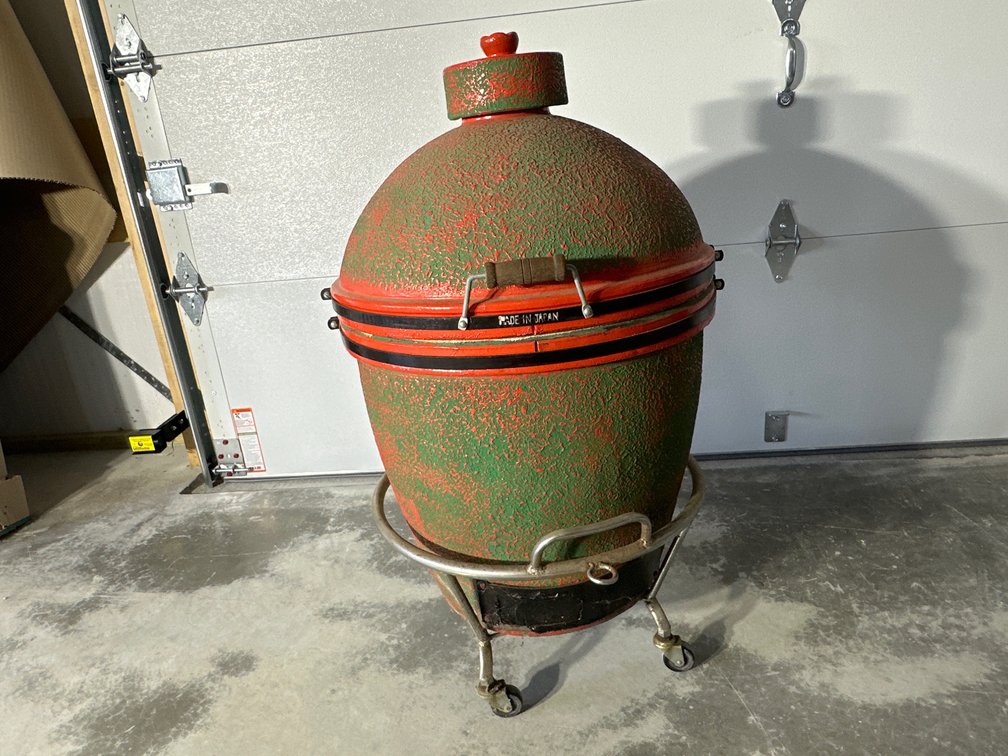 Unfired 1970's Kamado Ceramic Egg BBQ