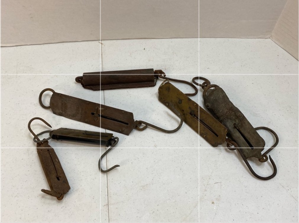Lot of Antique Spring scales 