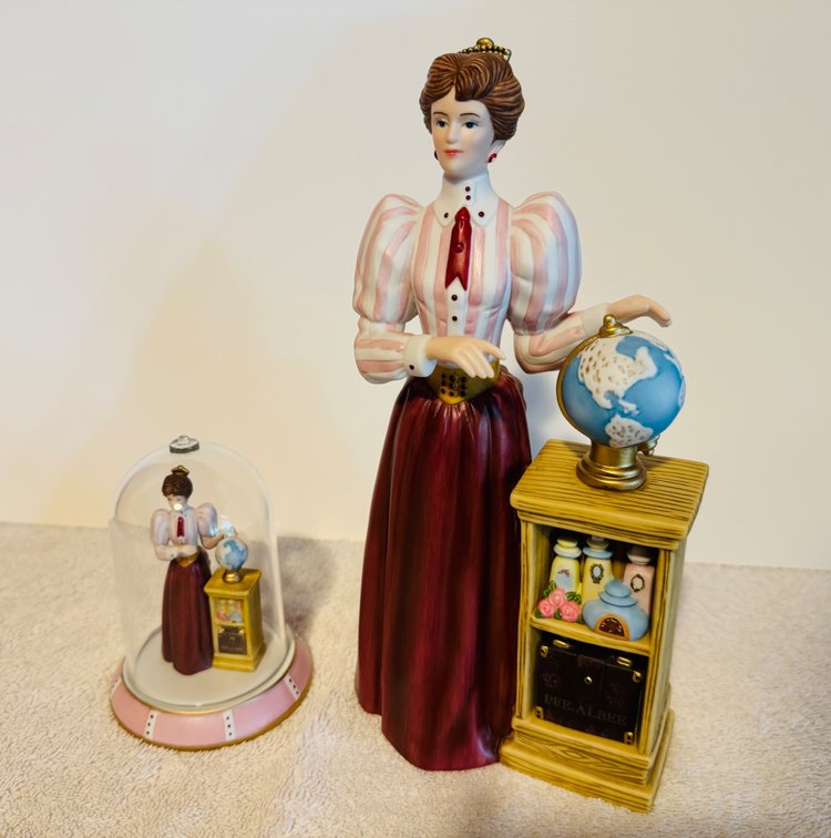 Vintage Avon President's Club Figurine with Miniature