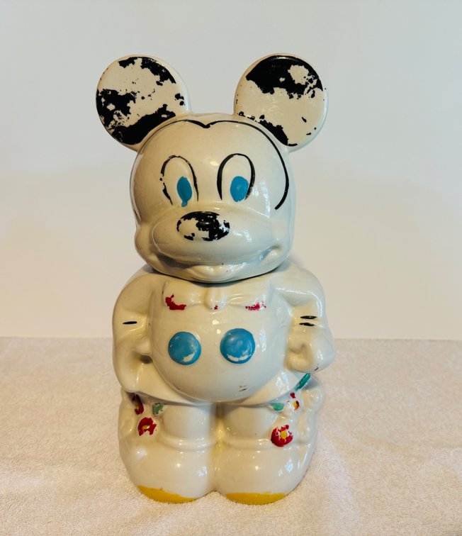 Vintage Mickey/Minnie Cookie Jar