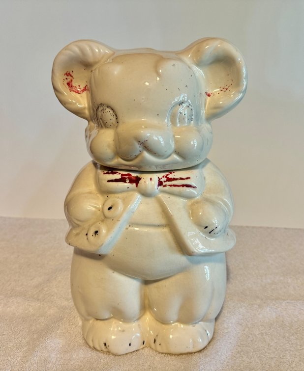 Vintage Turnabout Cookie Jar, Mouse