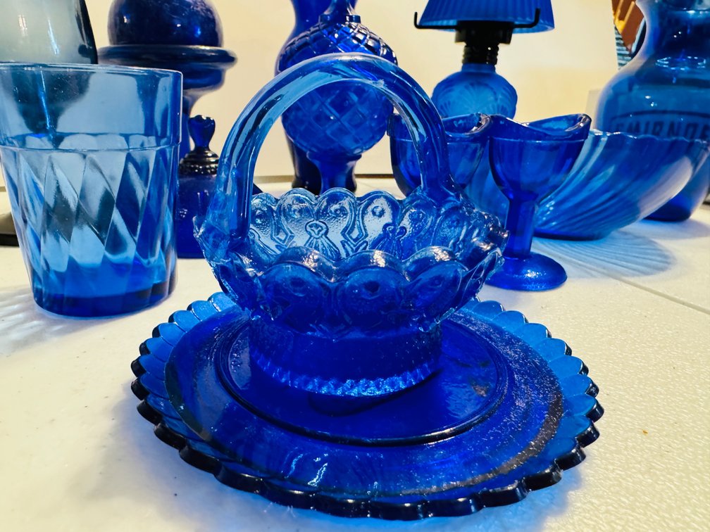 Blue Glassware