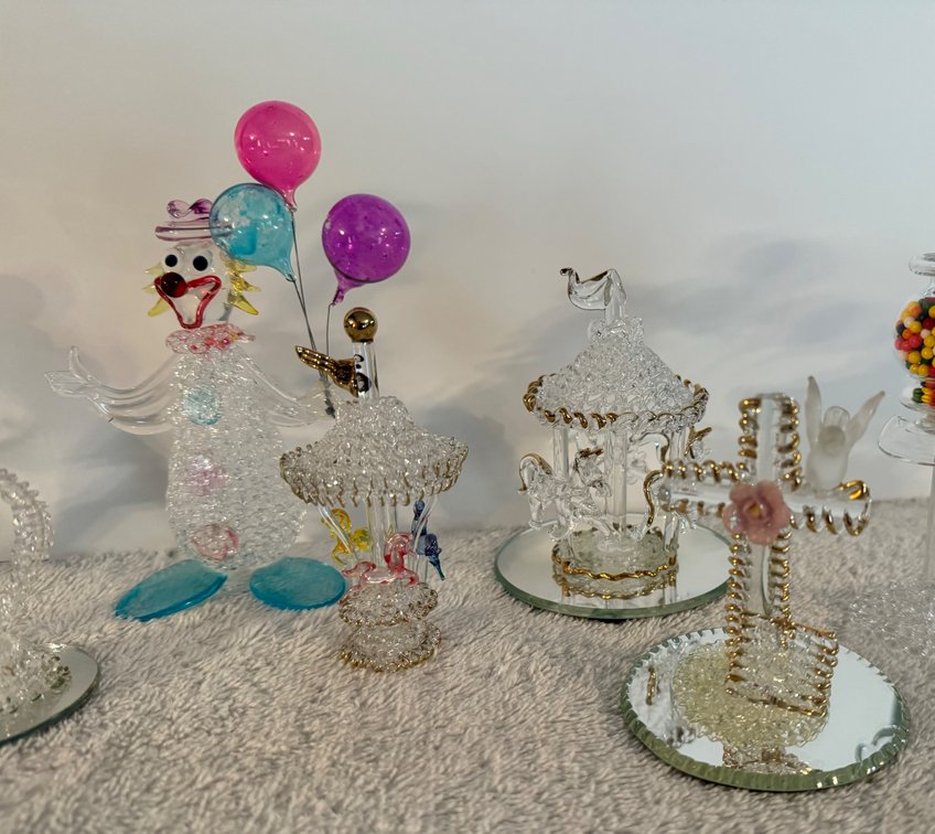 Spun/Blown Glass Pieces