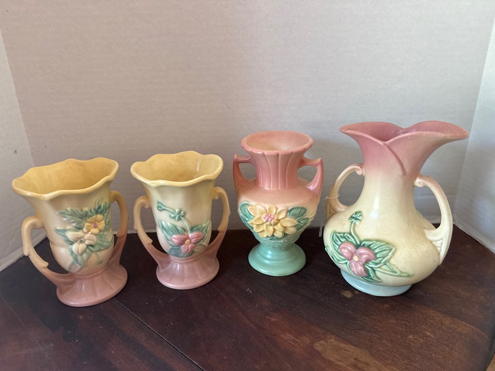 Four Small Hull Vases