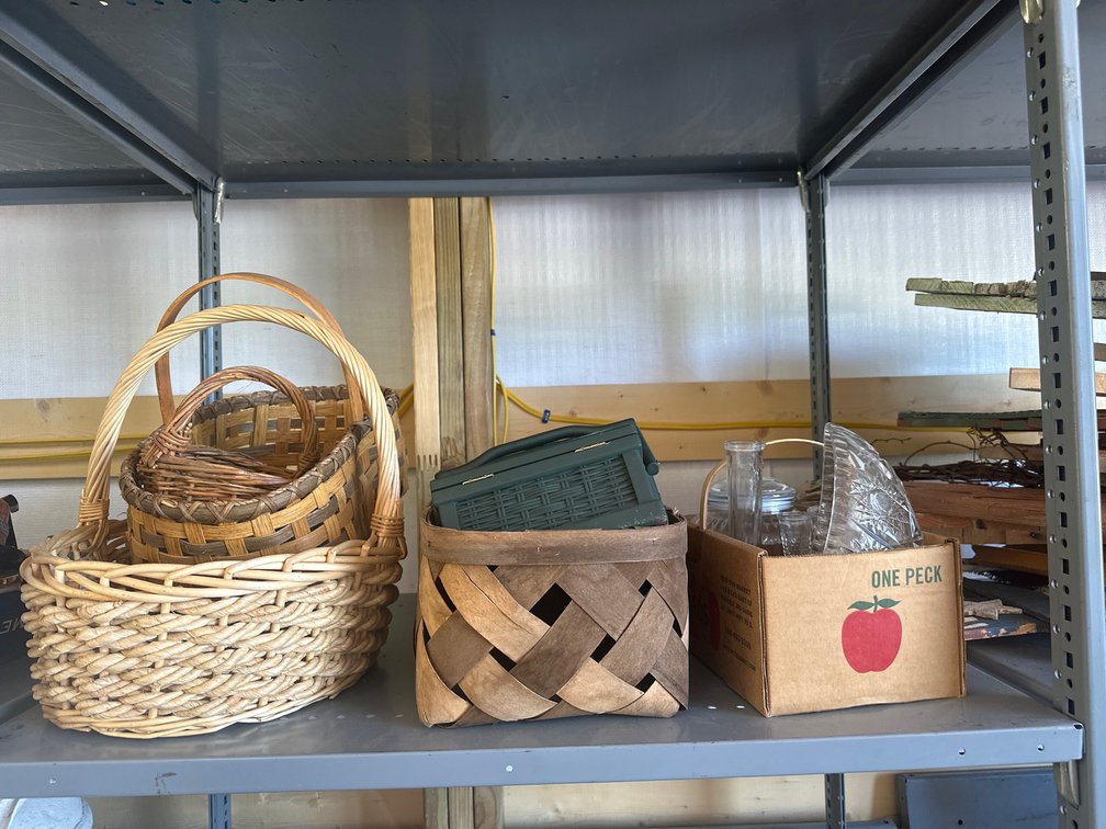 Baskets and Glassware
