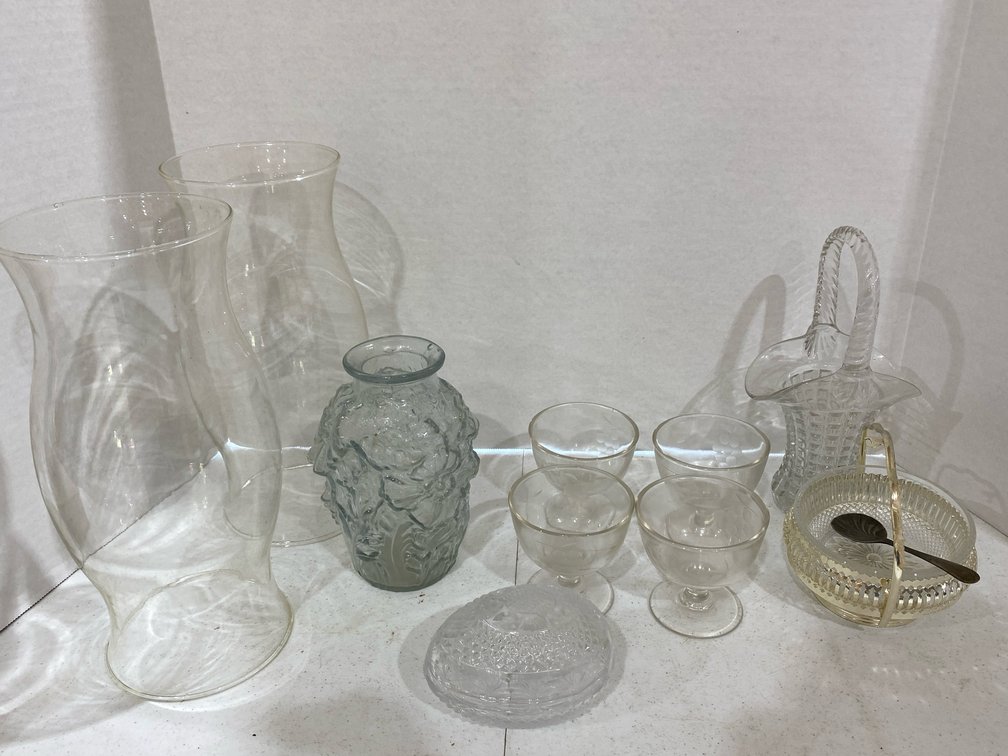 Clear Glass Vases and Dishes
