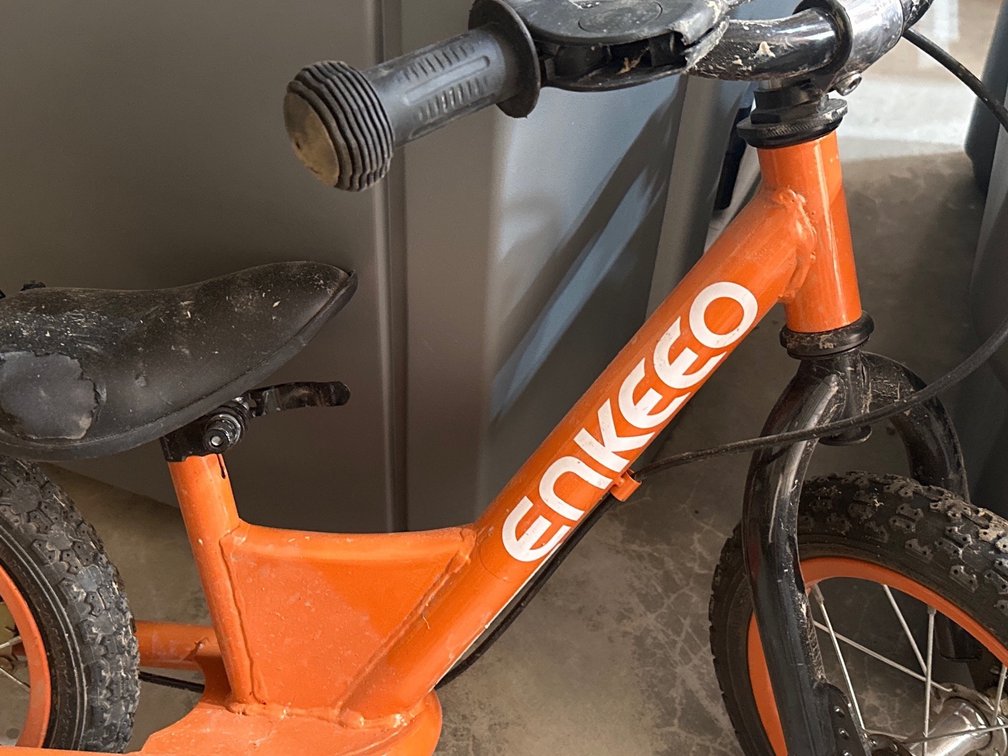 Orange 12 inch Enkeno Kids Balance Bike