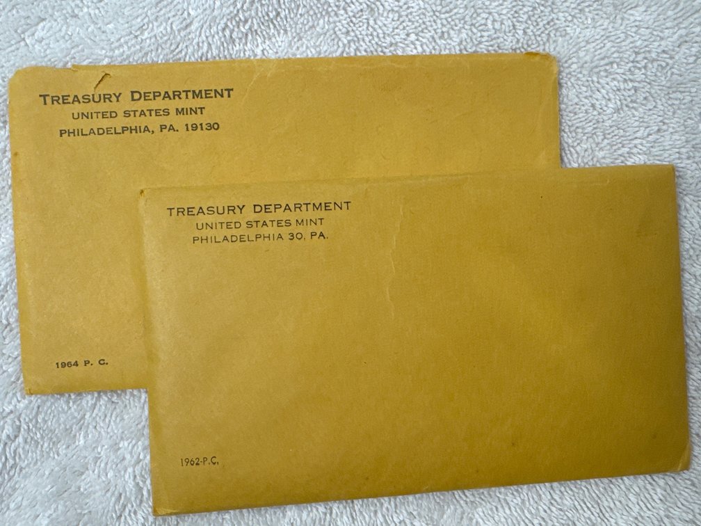 1962, 1964 US Mint Set Philadelphia, quantity two total