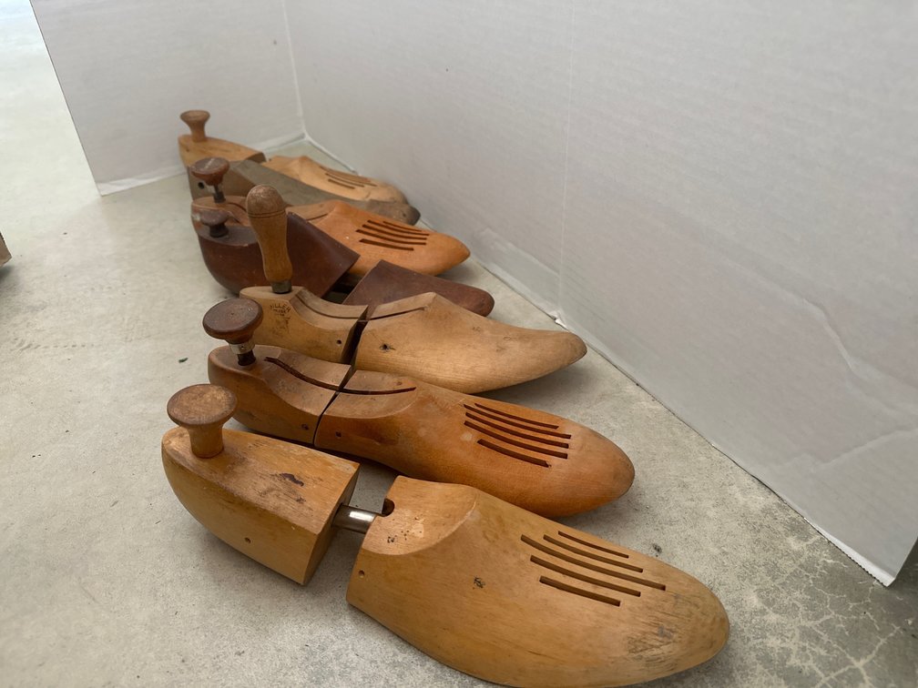 Wooden Shoe Stretchers and Hammers