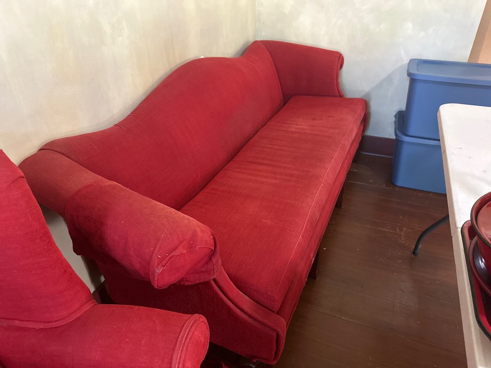 Vintage Red Couch