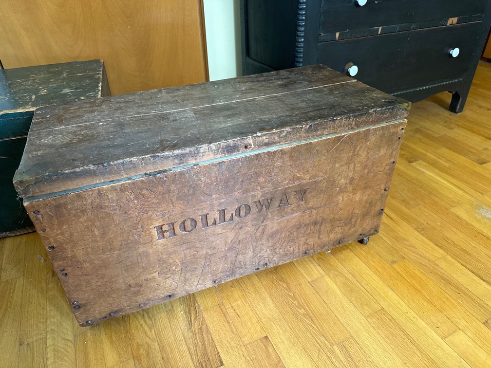 Brown Trunk on Rollers