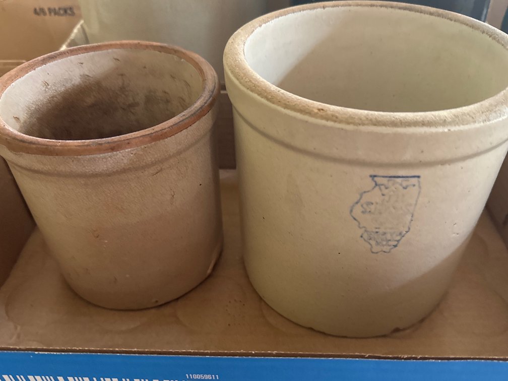 Pair of Small Crocks
