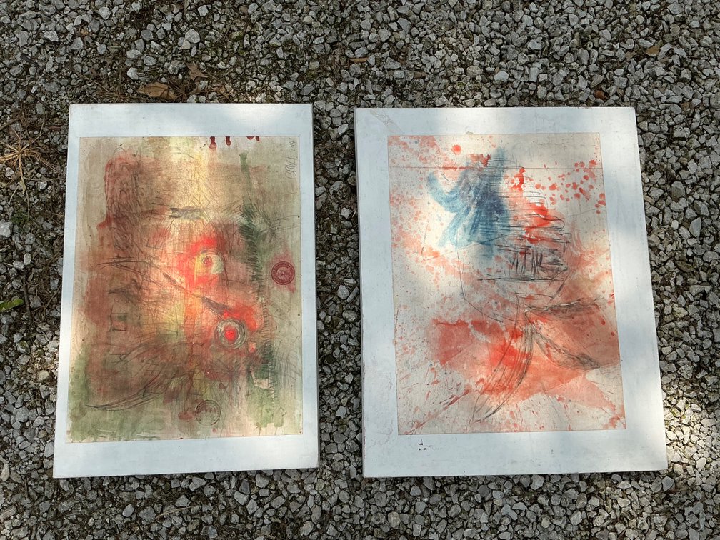 Lot 2 of 3 "Broken Peace Treaty" by Bruce Burstert
