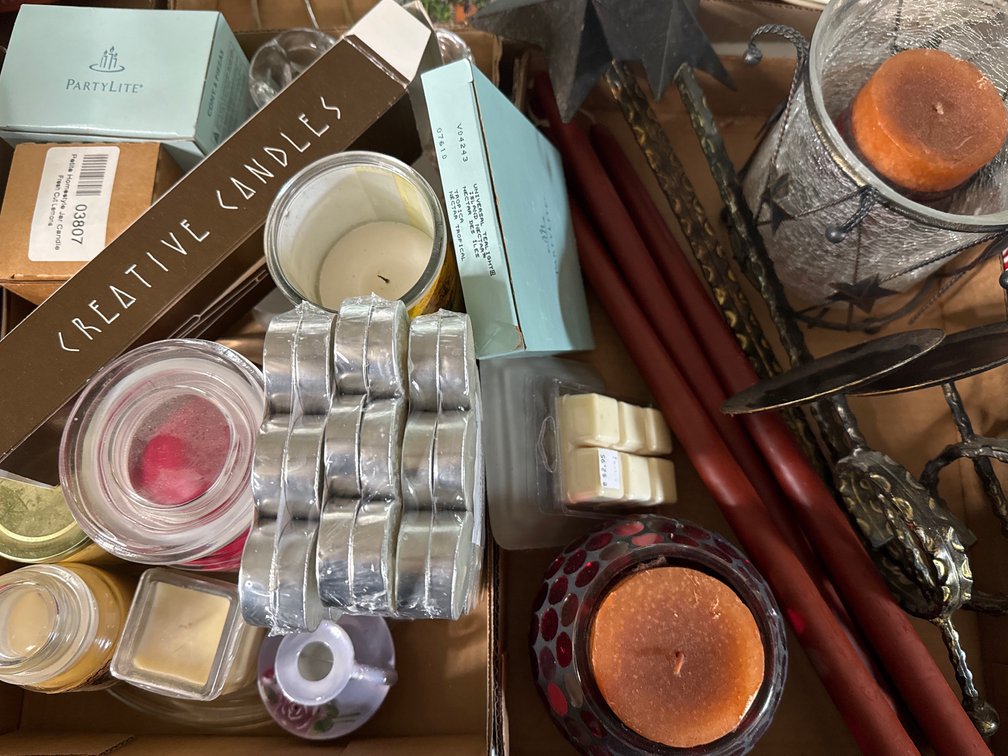 Candles, Candle Holders, and Interior Decor
