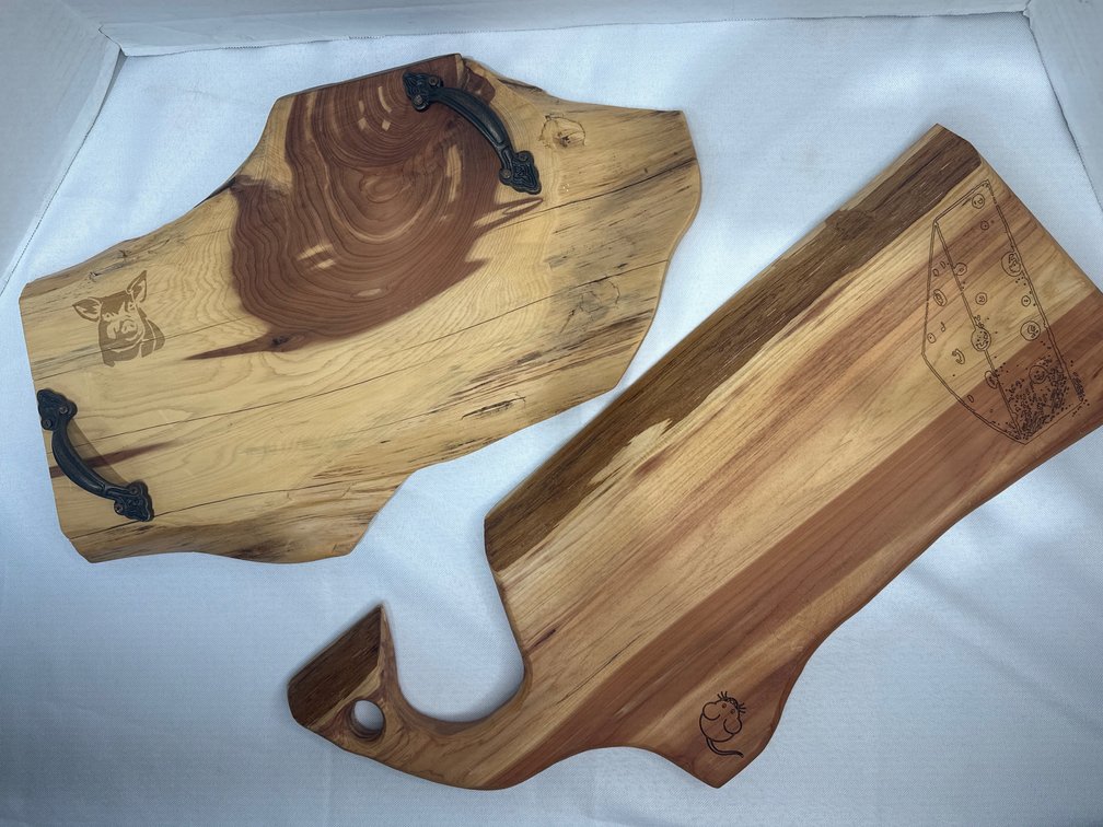 Handmade Wood Items Lot 1 of 19, charcuterie 
