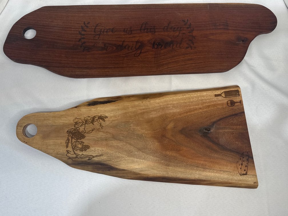 Handmade Wood Items Lot 4 of 19, charcuterie 