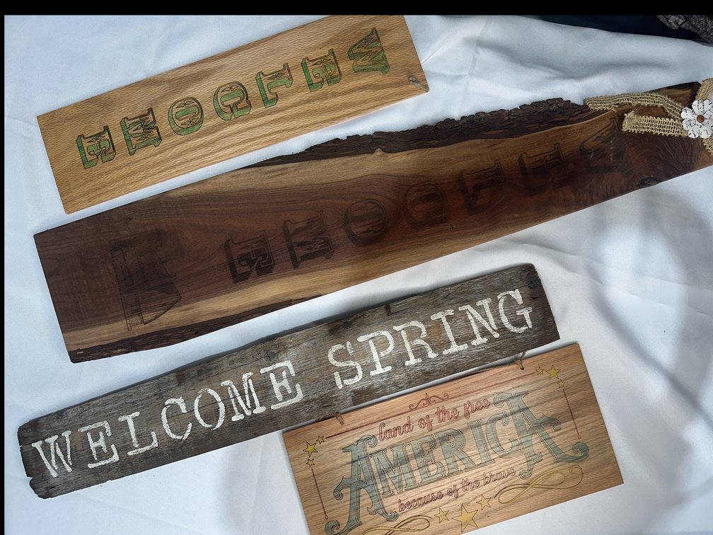 Handmade Wood Items Lot 6 of 19, wall decor