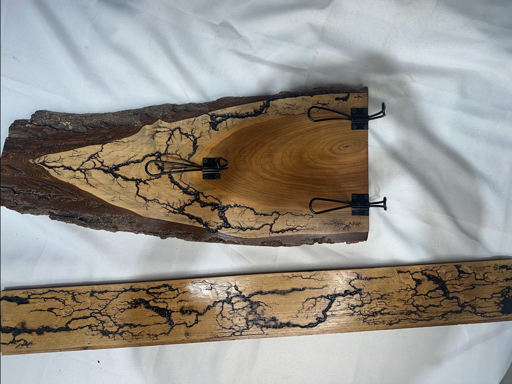 Handmade Wood Items Lot 9 of 19, fractural burn decor