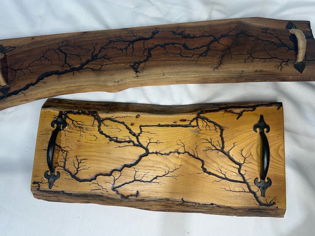 Handmade Wood Items Lot 10 of 19, fractural burn decor