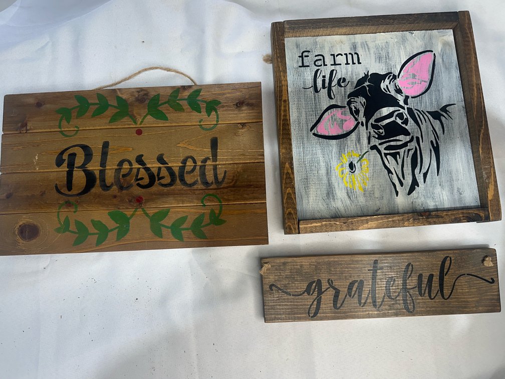 Handmade Wood Items Lot 14 of 19, wall decor