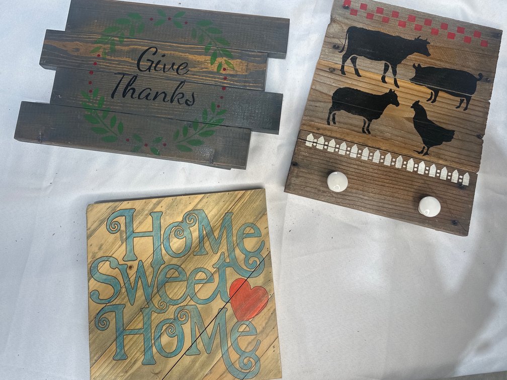 Handmade Wood Items Lot 15 of 19, wall decor