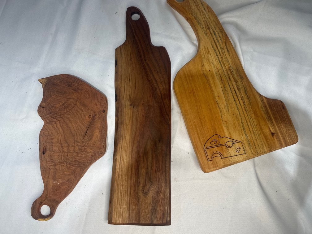 Handmade Wood Items Lot 19 of 19, charcuterie
