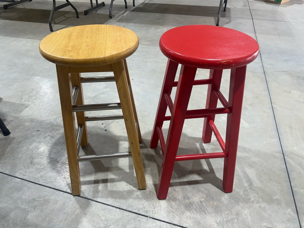 2 Wooden Stools