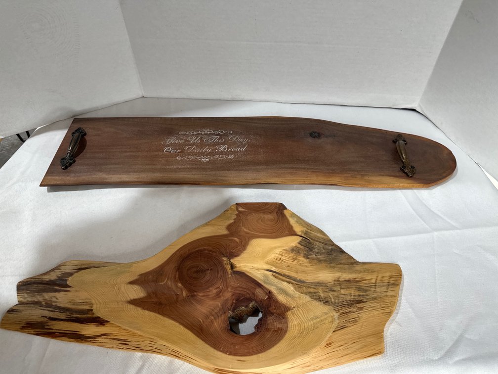 Handmade Wood Items Lot 3 of 19, wood tray