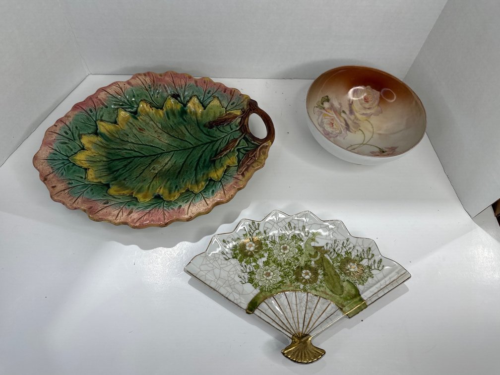 Royal Rudolstadt,  Leaf Platter, Japanese Ceramic