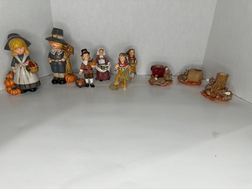 Halloween and Thanksgiving Figurines