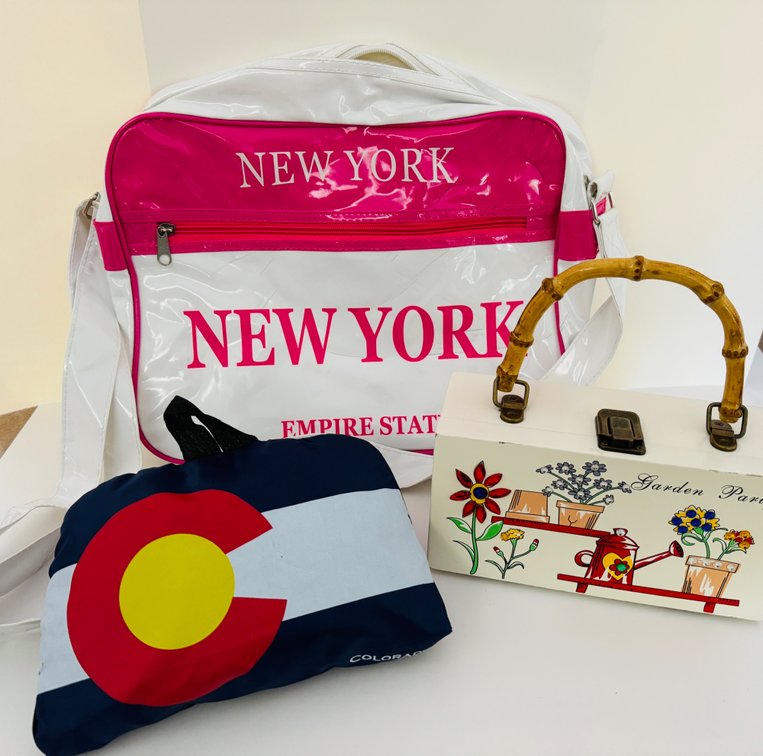 Bags, purses, drawstring backpack and bonus Lululemon reusable bags