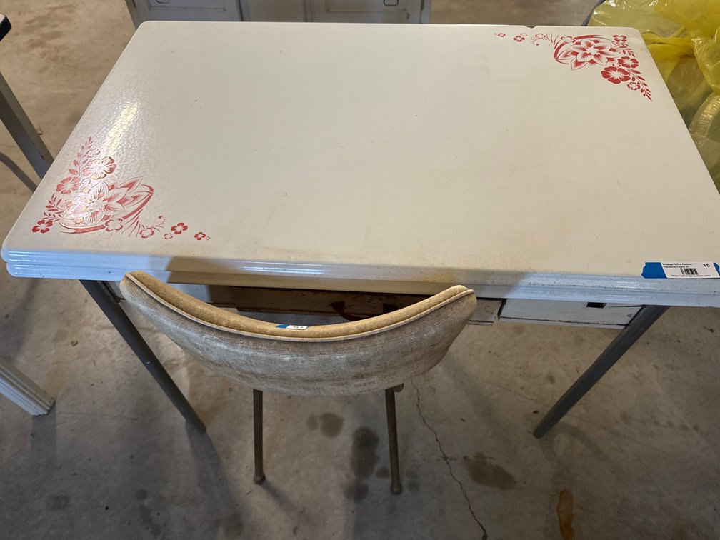 Enamel top table