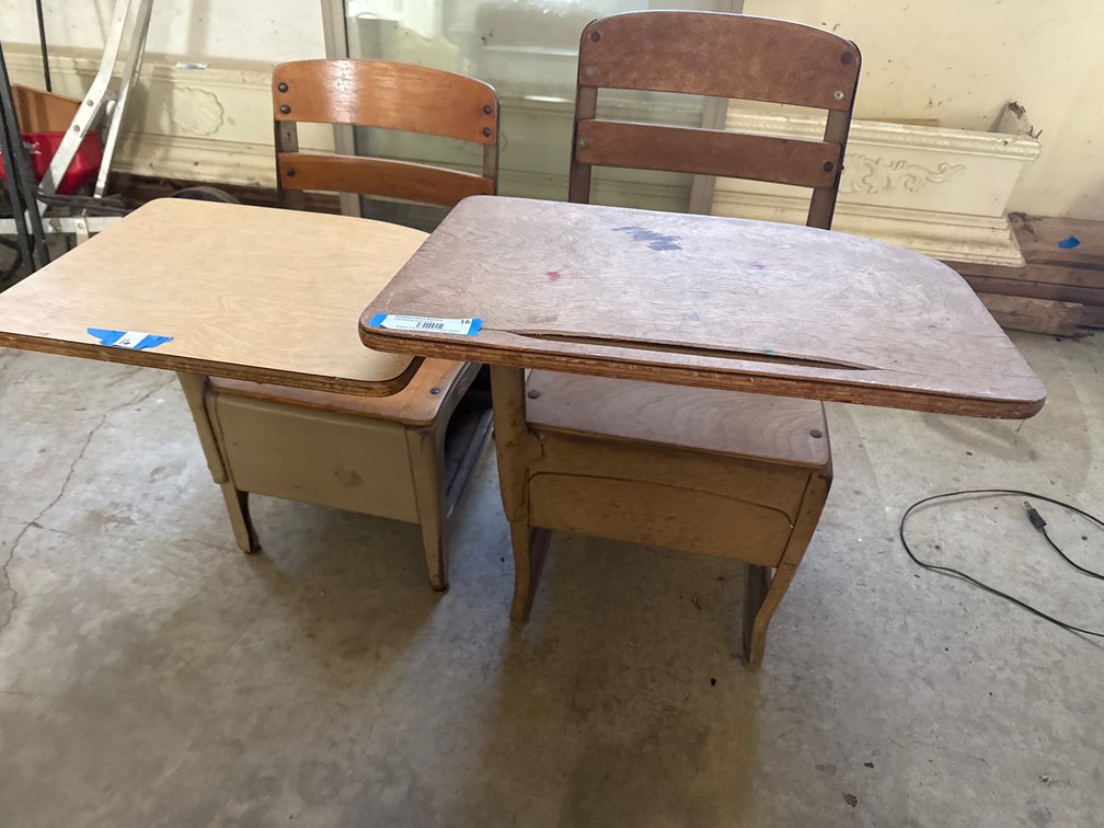 Old school desks