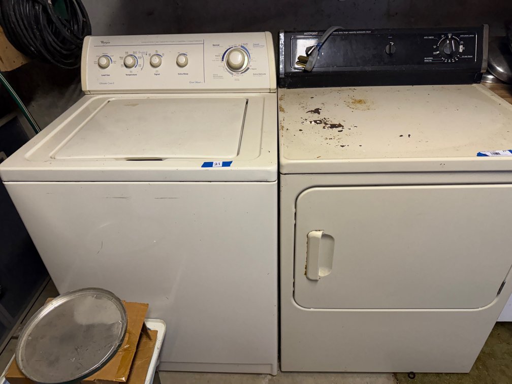 washer and dryer