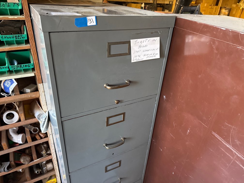 file cabinets and storage shelf