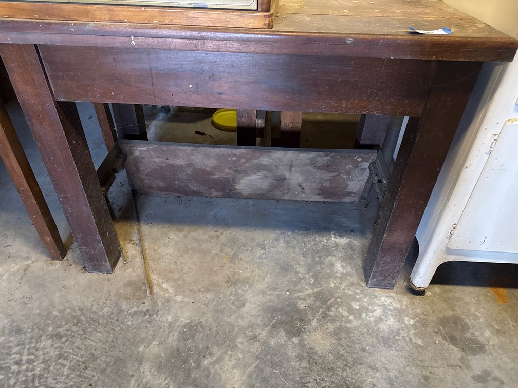 Antique wood table