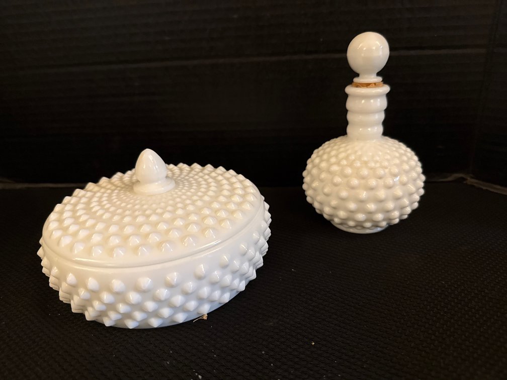 Fenton Hobnail Milk Glass