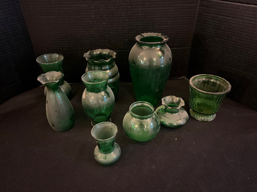 Green Vases